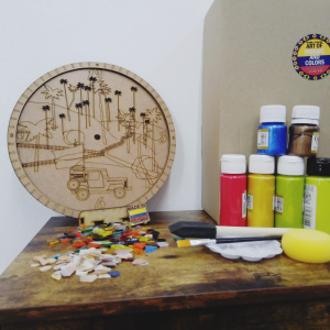 Art and Mosaic Clock Kit: Personalize Your Time"